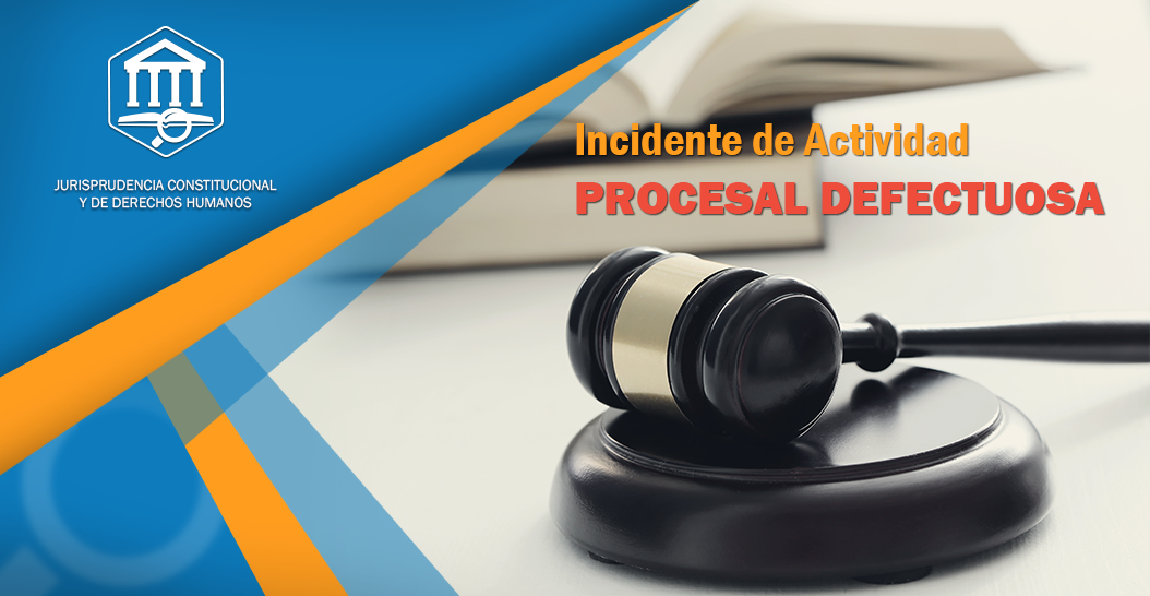 INCIDENTE DE ACTIVIDAD PROCESAL DEFECTUOSA