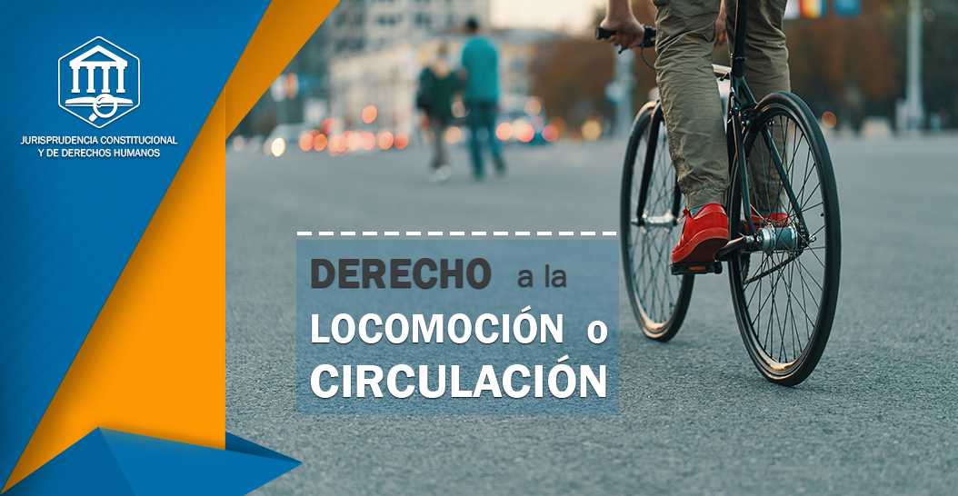 DERECHO A LA LOCOMOCIÓN O CIRCULACIÓN